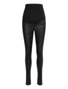 Vero Moda Maternity Vmmseven Ss Smooth Coated Pants Noos Svart