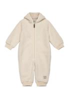 Mini A Ture Matadel Teddyfleece Jumpsuit. Grs Kräm