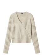 LMTD Nlfstidet Ls Crop Wrap Knit Kräm