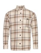 Mos Mosh Gallery Mmgdavid Check Overshirt Beige