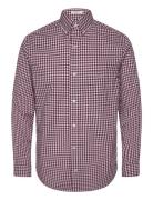 GANT Reg Classic Poplin Gingham Shirt Röd