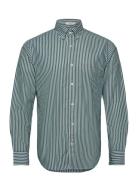 GANT Reg Classic Poplin Stripe Shirt Grön