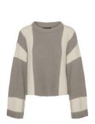 Vero Moda Vmgigi Ls O-Neck Pullover Lcs Rep Beige