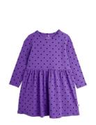 Mini Rodini Polka Dot Ls Dress Lila