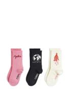 Mini Rodini Agatha 3-Pack Socks Multi/patterned