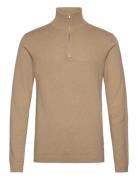 Lindbergh 100% Recycle Knit Half Zip Beige