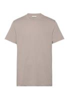 Calvin Klein Jeans Logo Tape Tee Beige