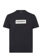 Napapijri Box Logo Short Sleeve T-Shirt Svart