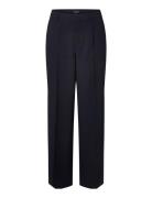 Lexington Clothing Kennedy Pinstripe Tailored Wide Pants Marinblå