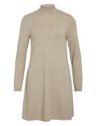 Vila Vicomfy A-Line Rollneck Knit Dress/Su/Pb Beige