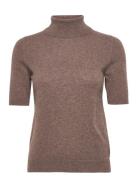 Davida Cashmere Turtleneck T-Shirt Brun