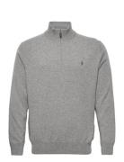 Polo Ralph Lauren Wool Quarter-Zip Sweater Grå