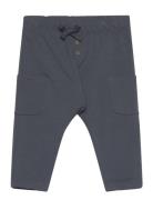 Lindex Trousers Joggers Cargo Blå