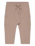 Lindex Trousers Joggers Cargo Beige