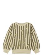 Garbo&Friends Stripe Prune Sweatshirt Baby Beige