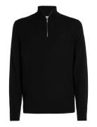 Calvin Klein Merino Rws Zip Through Jacket Svart