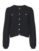 Vero Moda Vmvioletta Ls Button Cardigan Svart