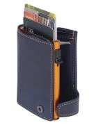 Tony Perotti Furbo Cardholder W/ Banknote And Coin Pocket Marinblå