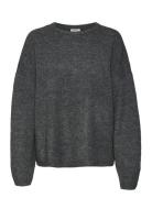 Vero Moda Vmgemma Ls O-Neck Knit Vma Noos Grå