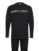 Emporio Armani Men's Knit Long Pyjamas Svart