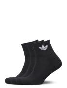 Adidas Originals 1/4 Socks 3P Svart