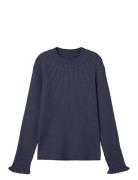 Name It Nkfvianna Ls Slim Knit Marinblå