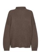 Davida Cashmere Over D Half Turtleneck Brun