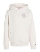 Tommy Hilfiger Th Logo Puff Print Reg Hoodie Vit