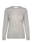 Davida Cashmere Basic Sweater Loose Tension Grå