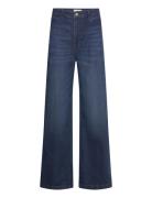 Lindex Trousers Colette Denim Marinblå