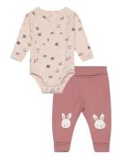 Lindex Set Wrap Body Trousers Forest Rosa