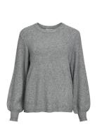 Object Objditte Re L/S Knit Pullover Noos Grå