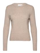 Vila Vicomfy O-Neck L/S Knit Top- Noos Brun