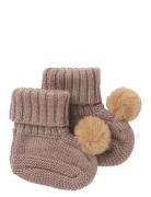 Name It Nbfwrilla Wool Knit Slippers W/Dot Lila