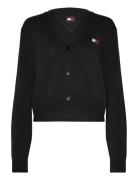 Tommy Jeans Tjw Essential Badge Cardigan Ext Svart