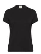 Calvin Klein Modal Stretch C-Neck Slim Top Ss Svart