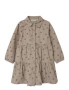 Lil'Atelier Nmfnola Floral Cord Dress 8260-Mu N Lil Brun