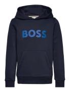 BOSS Hooded Sweatshirt Marinblå