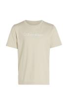 Calvin Klein Inst. Logo Ss T-Shirt Kräm