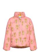 Mini Rodini Winter Flowers Aop City Puffer Jacket Rosa