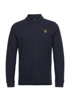 Belstaff Belstaff Long Sleeved Polo Black Blå