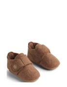 Wheat Marlin Felt Home Shoe Brun