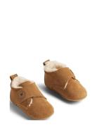 Wheat Taj Wool Indoor Shoe Brun