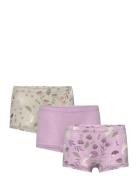 Lindex Boxer 3 Pack Romantic Forest Lila