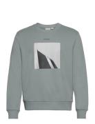 Calvin Klein City Photo Print Sweatshirt Grön