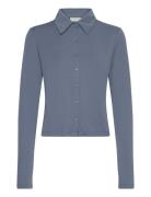 Calvin Klein Jeans Modal Long Sleeve Shirt Blå