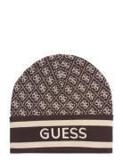 GUESS Jeans Sevyn 4G Logo Beanie Swtr Brun