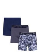 Björn Borg Cotton Stretch Boxer 3P Marinblå