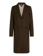 Tommy Hilfiger Wool Blend Classic Coat Brun