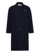 Tommy Jeans Tjm Wool Coat Marinblå